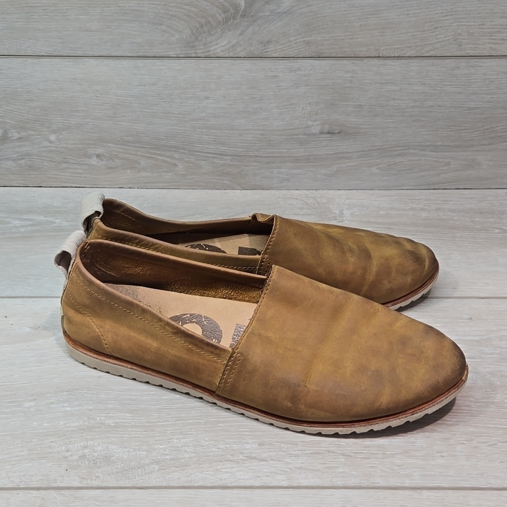 Sorel Women Ella Leather Loafer Slip on shoes sz 9